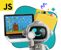 Язык программирования JavaScript + AI. Проектное обучение + геймификация + AI-помощники - КИБЕРшкола программирования для детей, компьютерные курсы для школьников, начинающих и подростков - KIBERone г. Хомутово
