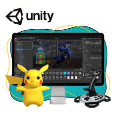 Мир игр на Unity 2D на популярном движке + AI-помощники - КИБЕРшкола программирования для детей, компьютерные курсы для школьников, начинающих и подростков - KIBERone г. Хомутово