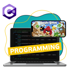 Программирование на C#. Удивительный мир 2D-игр - КИБЕРшкола программирования для детей, компьютерные курсы для школьников, начинающих и подростков - KIBERone г. Хомутово